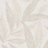 Pflanzen-Tapete Beige Creme Grau – Vliestapete mit feinem Blattmuster matt 