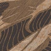 Blätter-Tapete leicht glänzend Beige Schwarz - Florale Mustertapete Pflanzen 