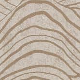 Abstrakt 3D tapet med bølgemønster grå guld - non-woven tapet med metallic effekt  