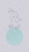 Skateboard-Tapete Kinderzimmer Grau Türkis - Coole Fototapete Junge 