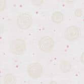 Kringel-Tapete Beige Rosa - Vliestapete mit Punkten  