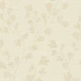 Feuilles papier peint beige - papier peint intissé floral salon 