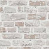 behang stone look - steen behang PVC-vrij van A.S. Création grijs wit 386371 