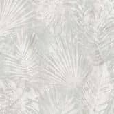 Dschungeltapete PVC-Frei - Palmen-Tapete von A.S. Création Grau Beige Weiß 386384  