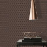 A.S. Création Pop Style Papier peint design - Papier peint mordene cuivre, Noir 