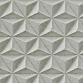 3D-Tapete Betonoptik Grau - Vliestapete mit geometrischem Muster - Industrial Look 