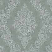 Barok decoratief muntzilver behang - Vliesbehang met reliëf - klassiek patroonbehang 