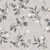 Florale Aquarell-Tapete Taupe Beige – Vliestapete mit Blättern – Naturmuster modern 