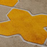 Livingwalls Papier peint intissé New Walls Finca Home motif carrelage jaune, beige, crème 