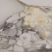 Papier peint marbré Gris Beige Or - Papier peint intissé aux accents métalliques moderne 