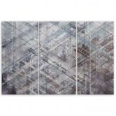 Leinwandbild 3 teilig, Abstrakte geometrische Formen 