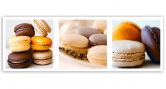 Canvas schilderij, Dessert Macarons - Set 