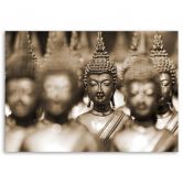 Leinwandbild, Buddha Braun Zen 