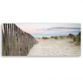 Leinwandbild, Strand nach Sonnenuntergang 