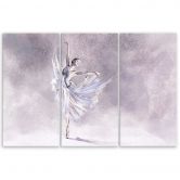 Leinwandbild 3 teilig, Ballerina Pirouet 
