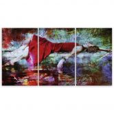 Leinwandbild 3-teilig, Weiblicher Akt 