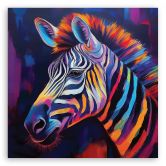 Leinwandbild Zebra Tier Pop Art 