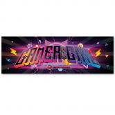 Leinwandbild, Gaming Zone Inschrift 