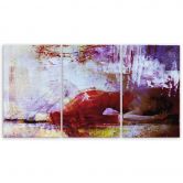 Leinwandbild 3-teilig, Weibliches Pastell 