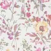 COSMOPOLITAN floral wallpaper white pink - floral non-woven wallpaper watercolor living room 