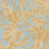 COSMOPOLITAN Tapete Dschungeloptik Blau Gold - natürliche Botanic Vliestapete 