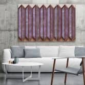 Impression sur toile en 3 parties, fenêtre 3D colorée 