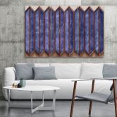 Leinwandbild 3 teilig, Buntes 3D -Fenster 
