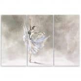 Leinwandbild 3 teilig, Ballerina Pirouet 