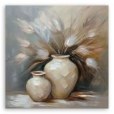 Leinwandbild Vintage Stillleben Vase 
