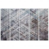 Leinwandbild 5 teilig, Abstrakte geometrische Formen 
