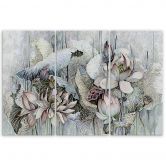 Leinwandbild 3 teilig, Saint Lotos Blumen 