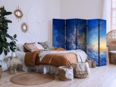 Paravent, Raumteiler freistehend, Trennwand - Sky Canvas: Art in Clouds, 5-teilig - 225x172 cm 