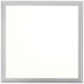 Deckenleuchte Alba, silber, weiß, 39,5 x 39,5 cm, Metall Panel 