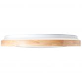 Deckenleuchte Alea, beige, Ø 49,5 cm, Holz Deckenlampe 