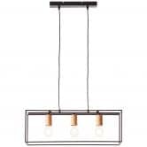 Pendelleuchte Amber, braun, 85,5 x 60 cm, Metall Pendellampe 