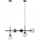 Pendelleuchte Amina, grau, 147,5 x 93,3 cm, Metall Deckenlampe 