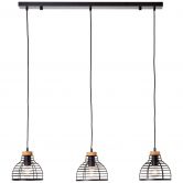 Pendelleuchte Annelie, braun, 120 x 100 cm, Holz Pendellampe 