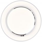 Wand- und Deckenleuchte Aurora, metallic/weiß, Ø 48,5 cm, Lampe 