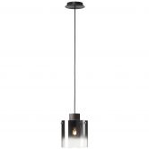 Pendelleuchte Benett, braun, 120 x 20 cm, Glas Pendelleuchte 