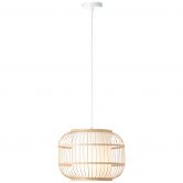 Pendelleuchte Charlie, braun, 150 x 40 cm, Bambus Pendellampe 