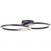 Deckenleuchte Chloe, schwarz, 52 x 30 cm, Metall LED-Deckenleuchte, dimmbar 