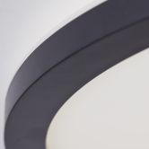 Aufbaupaneel Claire, schwarz, Ø 42 cm, Innenleuchte, Neutralweiß 