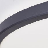Aufbaupaneel Claire, schwarz, Ø 54,1 cm, Innenleuchte, Neutralweiß 