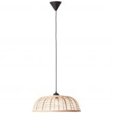 Pendelleuchte Elma, braun, 130 x 48 cm, Bambus Pendelleuchte 