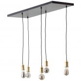 Pendelleuchte Emmanuel, schwarz, 95 x 133 cm, Metall Pendellampe, dimmbar 