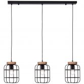 Pendelleuchte Inga, braun, 142 x 100 cm, Holz Pendellampe 