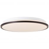 LED-Deckenleuchte Iva, schwarz, ⌀39,5 cm, Deckenlampe mit LED, dimmbar 