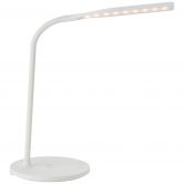 Tischleuchte Joy, weiß, 34 x 17 cm, Nachttischlampe, dimmbar mit Ladefunktion (Qi) 