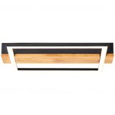 Deckenleuchte Layla, braun, 4,6 x 30 cm, Holz Lampe 