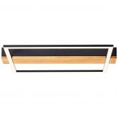 Deckenleuchte Layla, braun, 4,6 x 40 cm, Holz Lampe 
